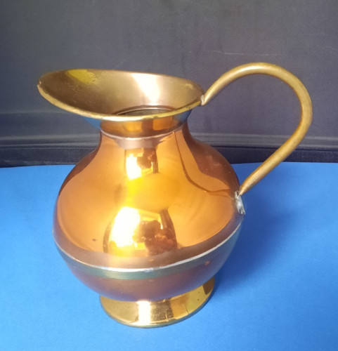 Mid century copper and - mid, brass