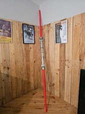 Star Wars Darth Maul Double Ended Red Lightsaber Toy Cosplay 2011 Hasbro