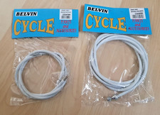 White Brake Cable set Vintage bike Raleigh RSW MOULTON Universal shopping bikes