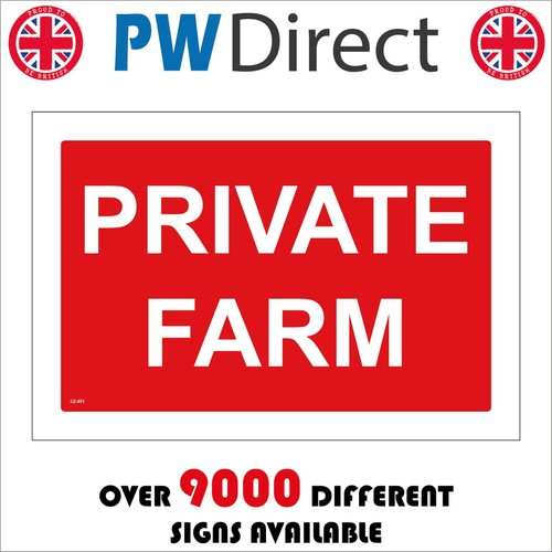 Sign private farm - farm, gate