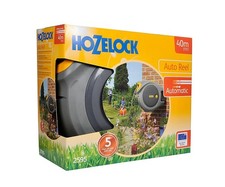 Hozelock 40m Auto Reel Retractable Garden Hose with Fittings and Spray Gun