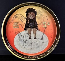 Vintage FAIRY SOAP Advertising Tray Tin Wall Sign Home Decor Laundry 14”