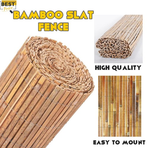 Bamboo slat fence roll - roll, screen