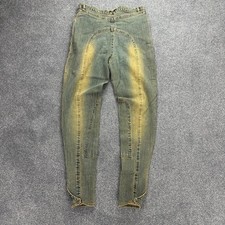 Y2K vintage stretchy faded denim horse riding jodhpurs pants 