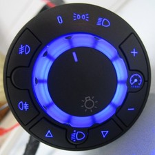 Vauxhall Corsa D Blue Led Head light Switch With Front Rear Fog Lights 13249401