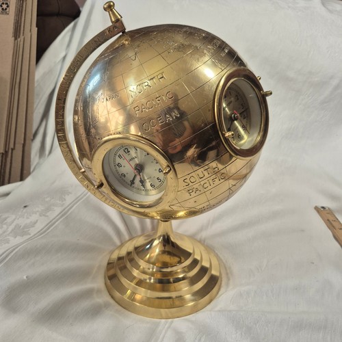 Brass world clocks - 16",