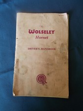 WOLSELEY HORNET MK1 SALOON ORIGINAL 1962 OWNERS INSTRUCTION HANDBOOK
