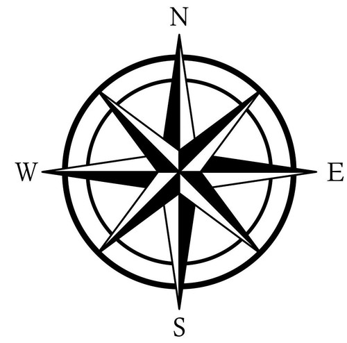 Large compass car - car, bonnet