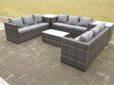 9 Seater U Shape Corner Rattan