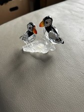 Stunning Swarovski Crystal Puffins "Feathered Beauties" 261643 Boxed