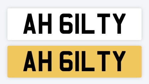 Gulty private number - gulty, plate