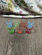 7 x Colourful Shot Glasses