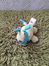 RARE MANHATTAN TOY COMPANY PLUSH BEANBAG SPLATS DOG BUNNY 2001 GREEN SUEDE A1 