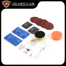 Car Headlight Restoration Kit Light Lens Restorer Kit w/ Lens Sealer Plastic