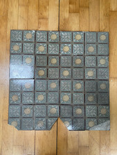 Mintons Arts And Crafts Oranges & Blossom Tiles x 16.                      #6988