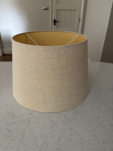 Neutral linen oka lamp shade - neutral,