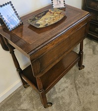 Vintage drop leaf wooden - drop‑leaf,