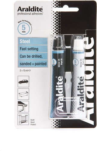 Araldite steel 15ml - steel, x