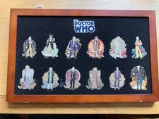 DOCTOR WHO Danbury MInt Gold Plated BADGE PIN Set COMPLETE