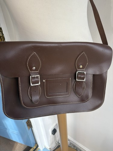 Bohemia brown leather - leather, satchel