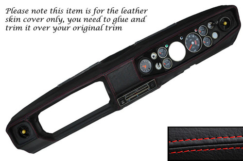 Red stitch dash dashboard - red,