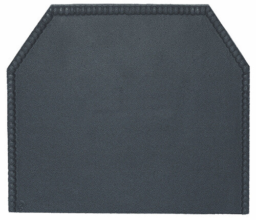 Cast iron fireback plain - cast,