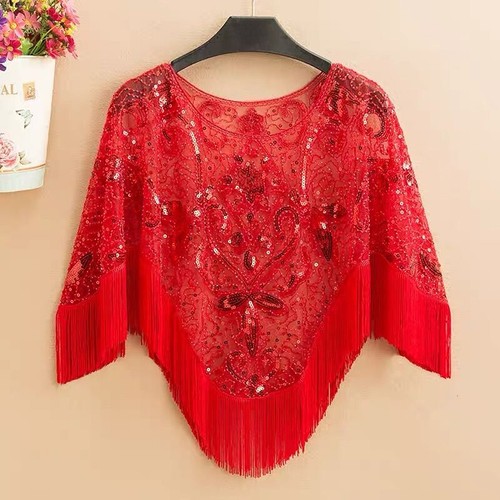 Women tassel sequins - tassel, shiny