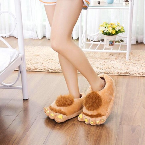 Hairy plush hobbit feet - hairy,