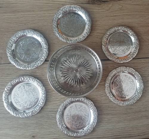 Vintage silver plate engraved - vintage,
