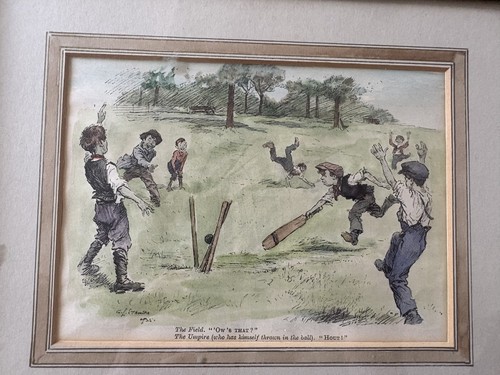 Vintage stampa cricket - g.l.,