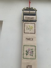 Cross Stitch Calendar Bell
