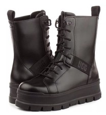 UGG Sheena Goth / EMO DM style Flatform Ankle Biker Boots UK 4