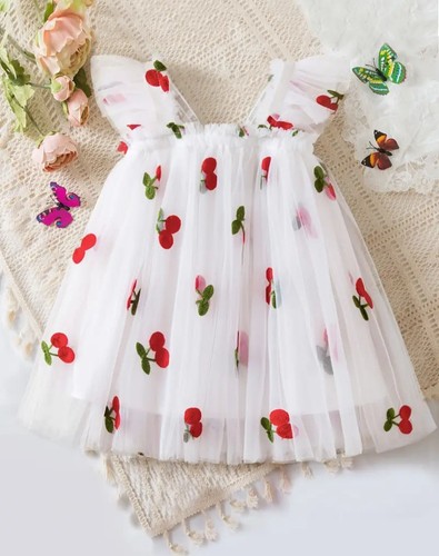 Girls white cherry - white,