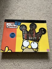 The Simpsons Chess Set Antiqued Metal-Style Boxed Version 100% Complete 2005