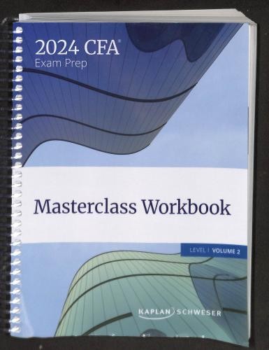 Schweser masterclass workbook - masterclass,