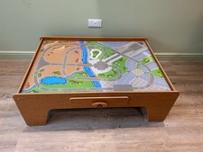 ELC Wooden Train Activity Table Reversible 