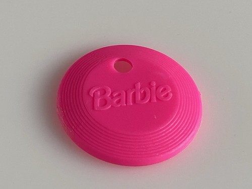 Barbie camping pink frisbee - camping,