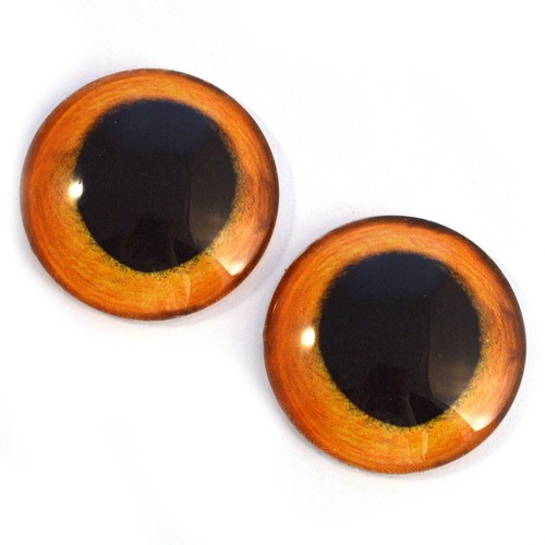 Glass doll eyes 30mm wide - doll,