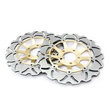 Pair front brake discs rotors - front,
