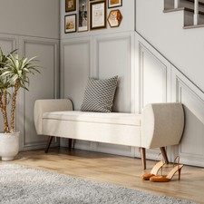 Long Bench Footstool With