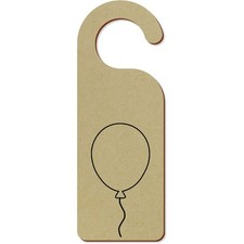 'Balloon Outline' 200mm x 72mm Door Hanger / Sign (DH00050168)