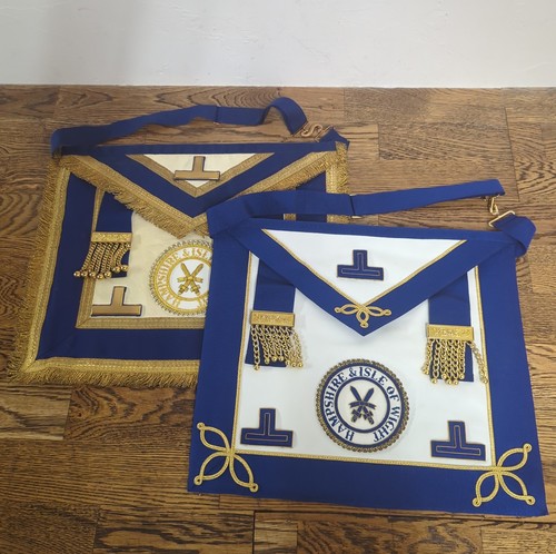 Vintage masonic regalia aprons - vintage,