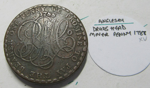 Anglesey druids head penny - anglesey,