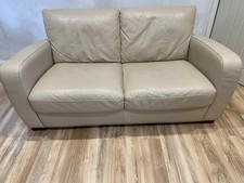 Natuzzi Leather Sofa Beige 2 Seater (Delivery available)