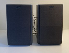 TEAC Pair Of 2-Way Mini Speakers In Black -15W 4 Ohms Fully Tested & Working 