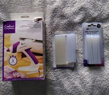 Crafter's Companion Hot Glue Gun with Clear and Iridescent Glue Sticks