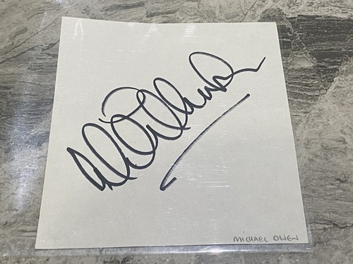 Michael owen autographed card - owen,