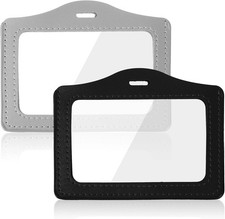 2 Pack Leather Double Sided ID