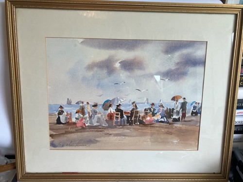Edwardian beach scene