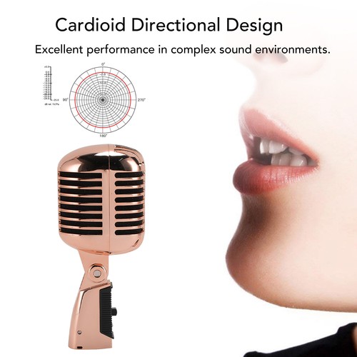 Retro style dynamic microphone - retro,